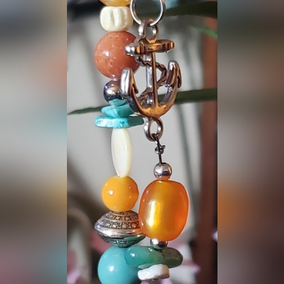 Nautical Anchor Hand Crafted Keychain - Picture 4 of 8